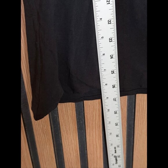 James Perse T Shirt 2 / Medium Womens Black Long Sleeve Casual Tee Crewneck - Picture 5 of 8